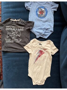Rocker Kids Graphic Band onesies and tee